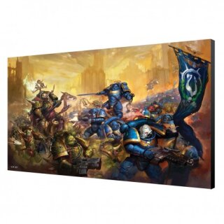 Wood Panel 60x40cm - Ultramarines VS Nurgle - Warhammer 40K