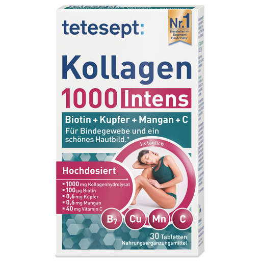TETESEPT Kollagen 1000 Intens Tabletten  30 St  Tabletten