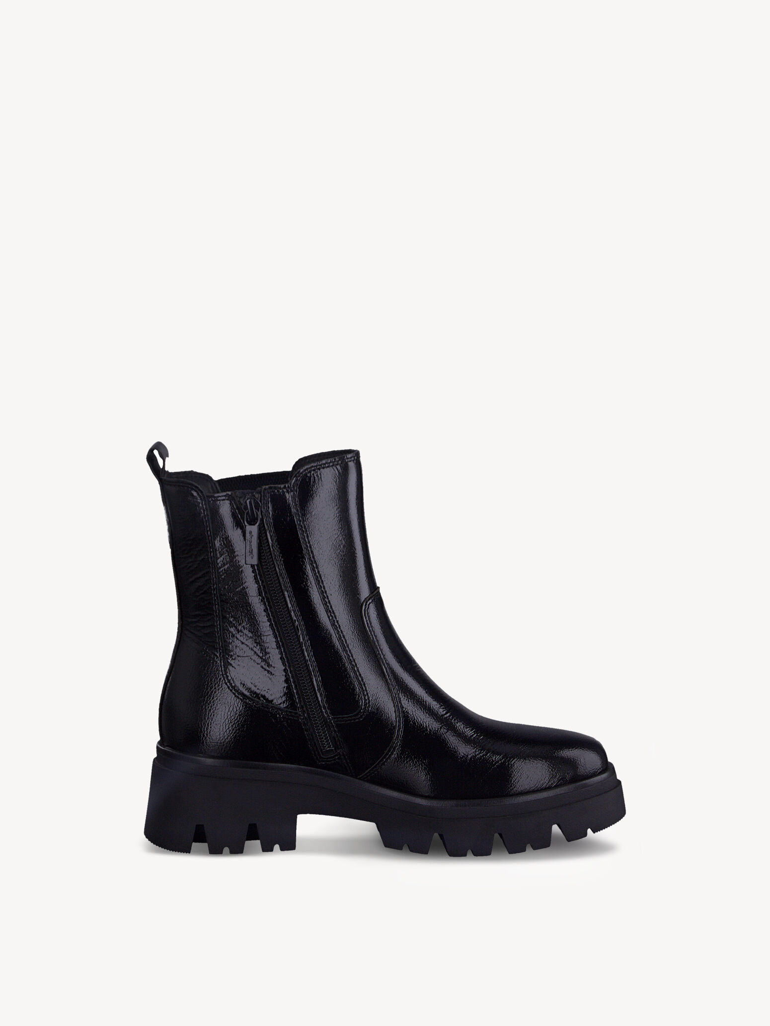 Bottine Chelsea en cuir - noir