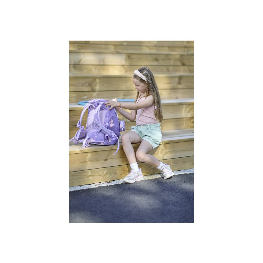 Frii of Norway Ergonomischer Schulrucksack Easy 22l Unicofrn Purple