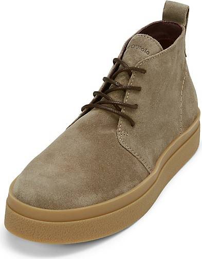 Marc O'Polo Schnürstiefel aus softem Velours-Rindleder