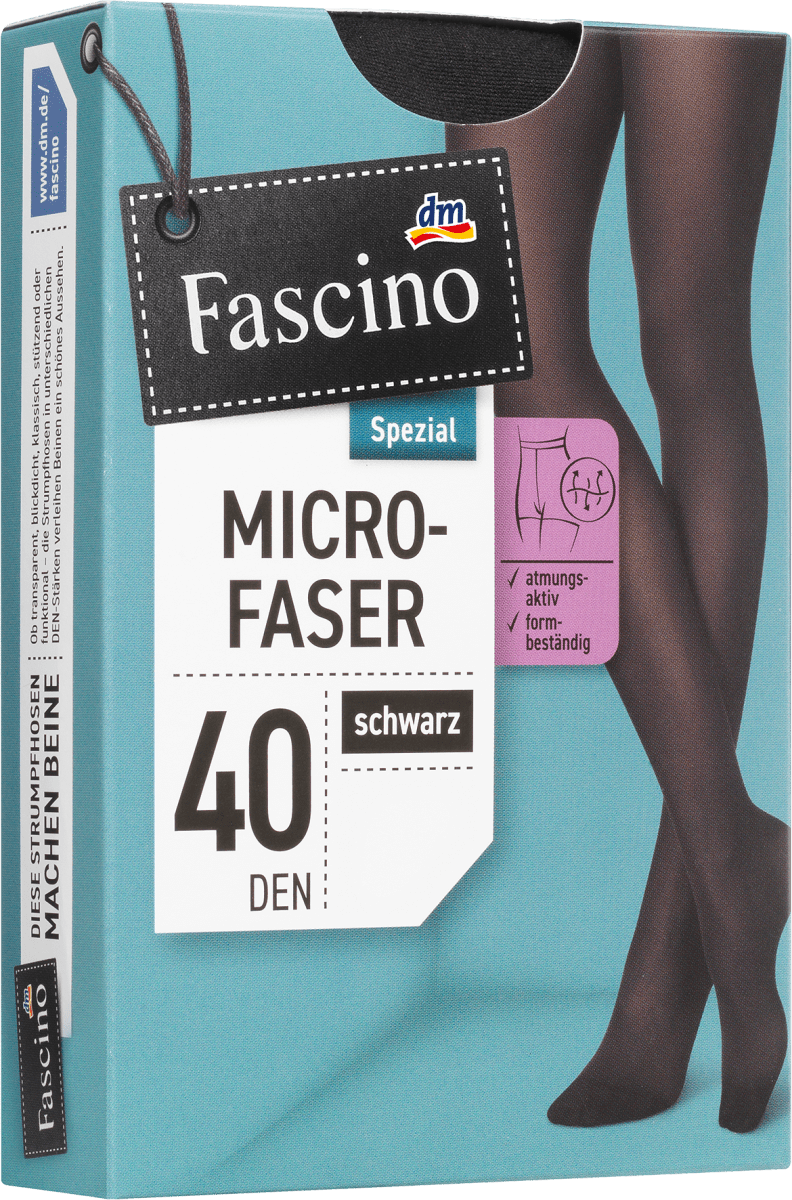 Strumpfhose mit Microfaser schwarz Gr. 46/48, 40 DEN, 1 St