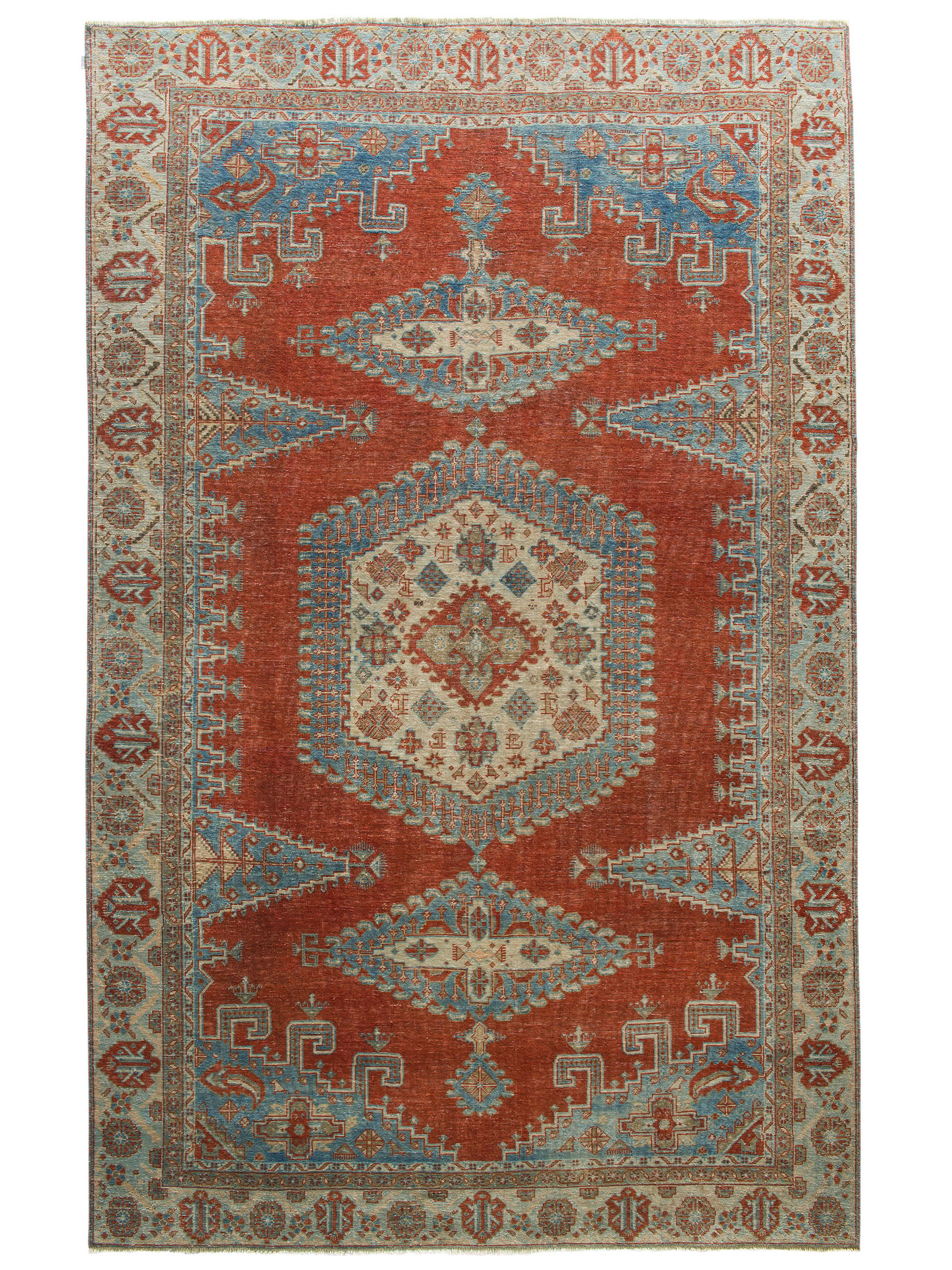 Sarough Mahal Vintage ca. 235 x 370 cm, Unikat / Einzelstück