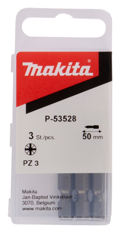 Accesorii Makita P-53528 Biți de șurubelniță PZ3x50 mm 1/4