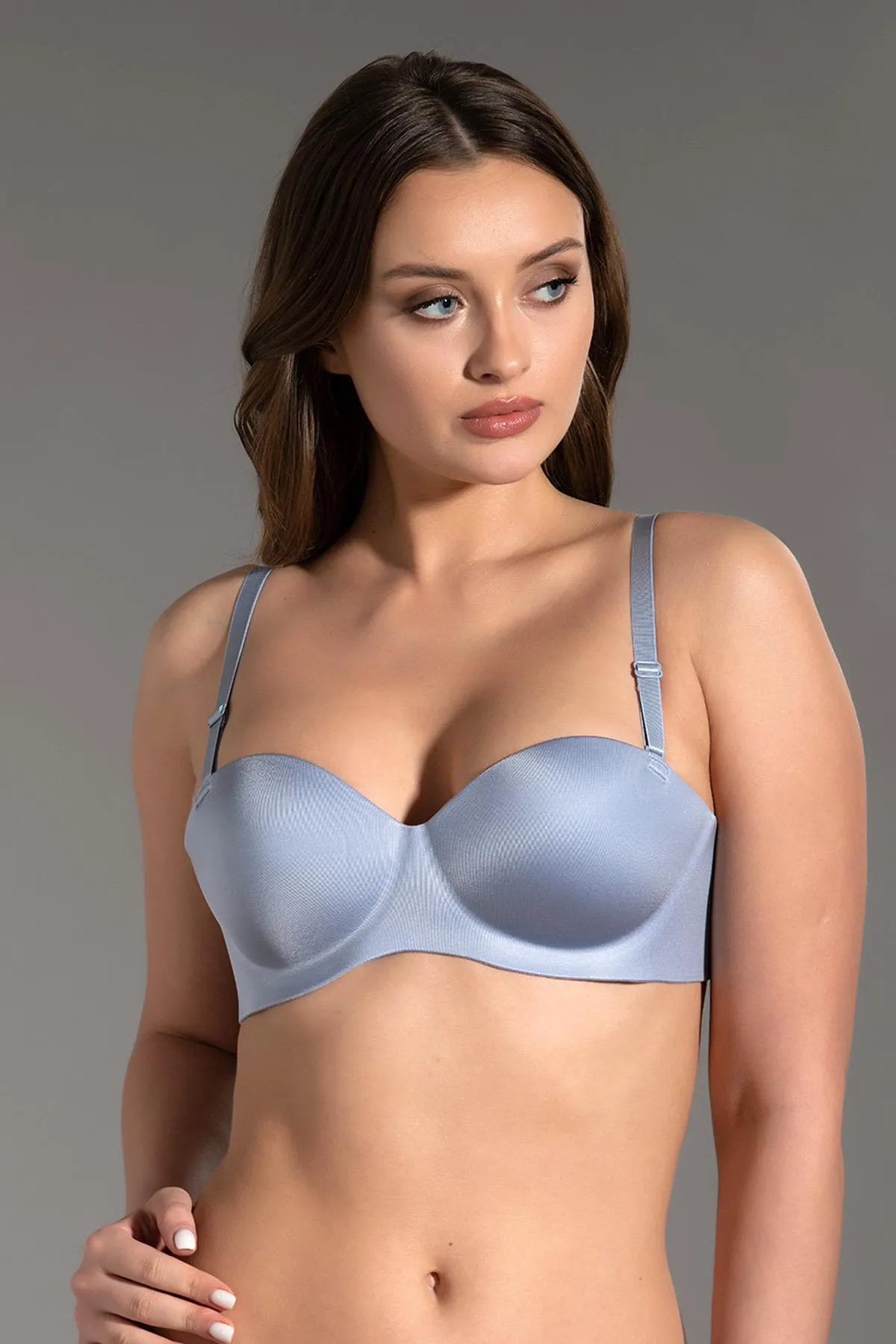 C&City  Nicht unterstützte Laser Soft Cap Strapless C16050 Hellblau