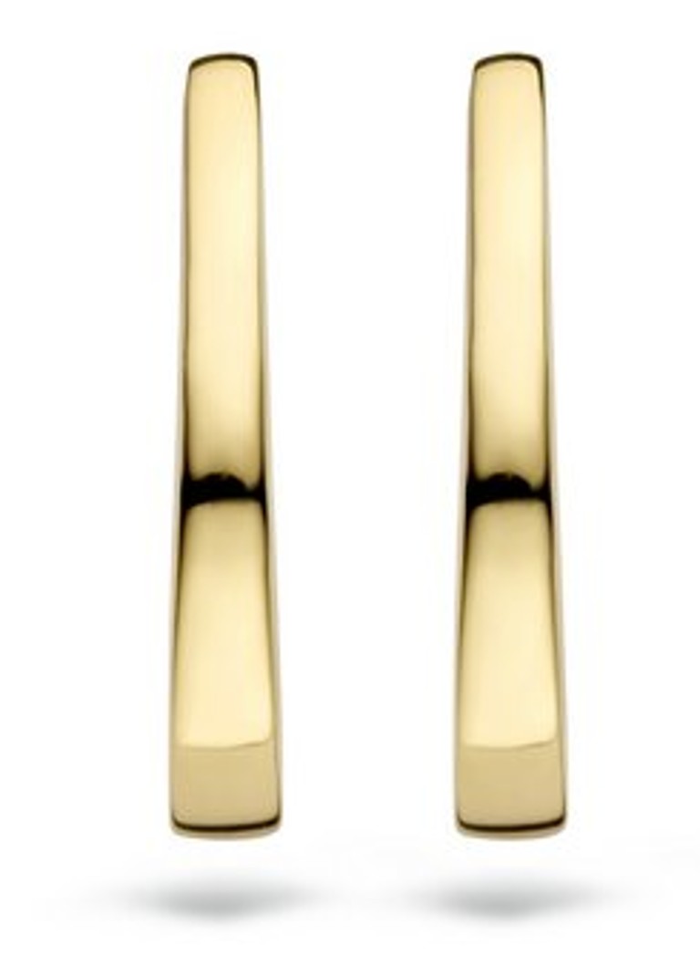 Orecchini color cipria in oro giallo 14 carati 7277YGO