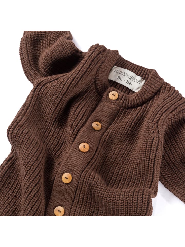 Hofbrucker Strickoverall in schoko günstig kaufen 62/68