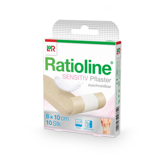 RATIOLINE sensitive Wundschnellverband 8 cmx1 m  1 St  Pflaster