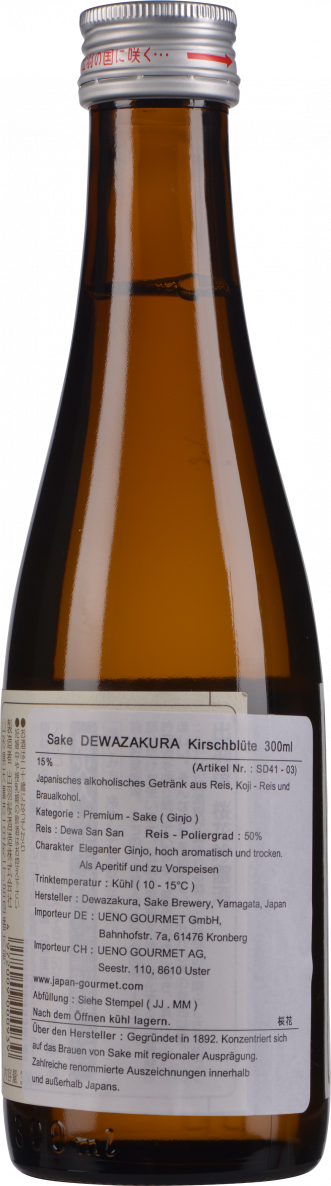 DEWAZAKURA Sake Ginjo Kirschblüte 0,3 Liter