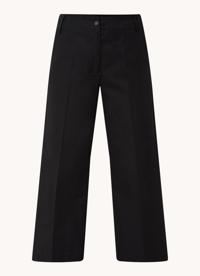 Pantaloni chino corti a vita alta e vestibilità ampia di Benetton con tasche laterali.