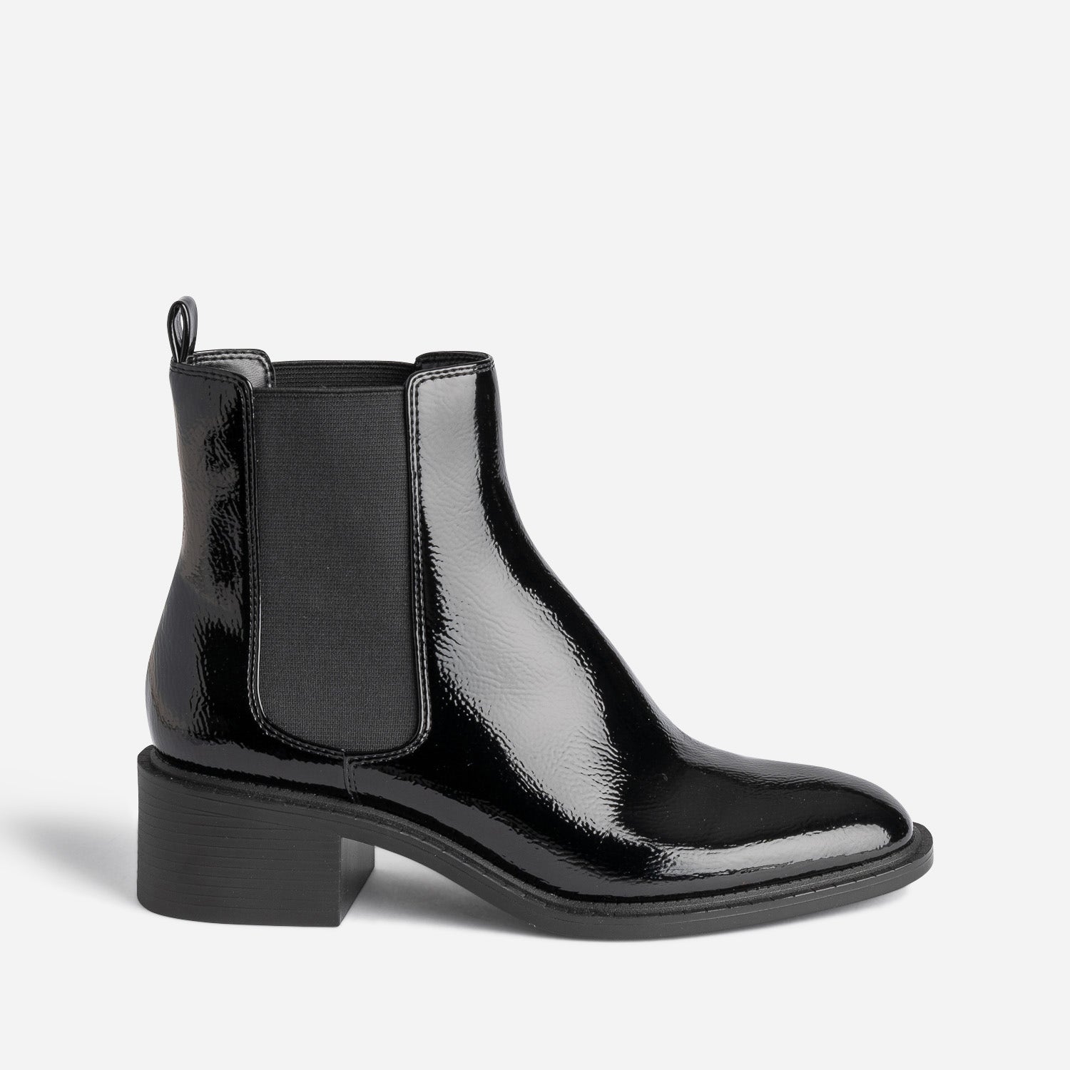Chelsea boots noir verni