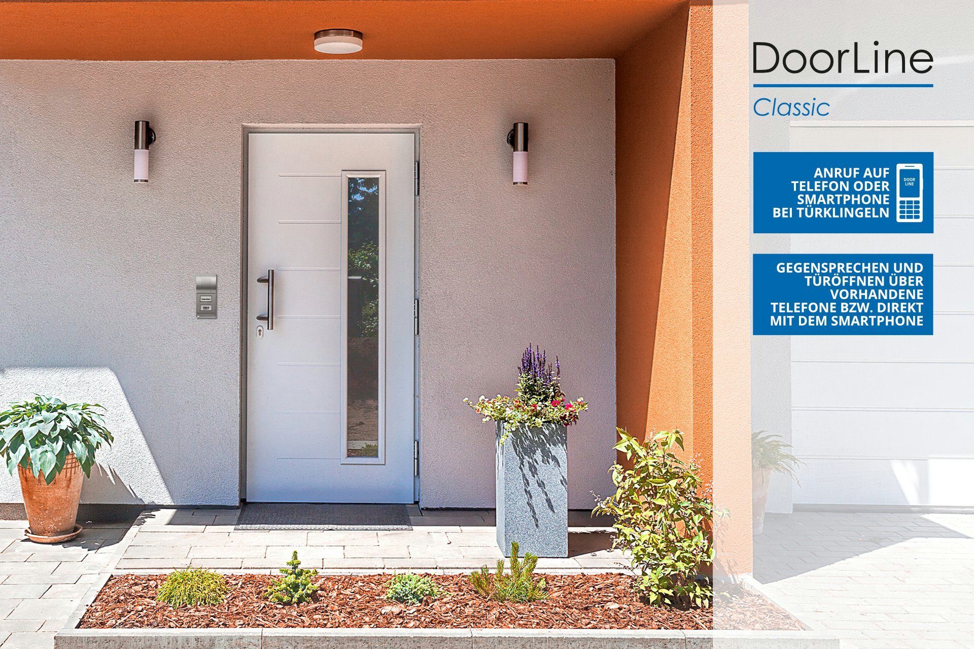 DoorLine Classic Smart Home Türklingel (direkt auf´s Telefon, Weiterentwicklung T01/02)