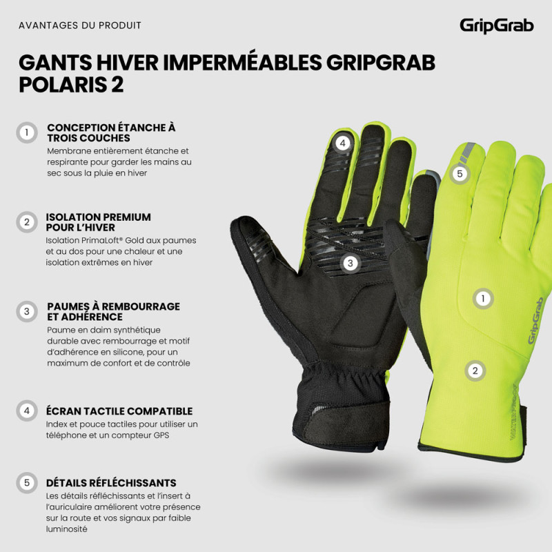 GripGrab Polaris 2 Waterproof - Winterhandschuhe kaufen | Bike-Discount