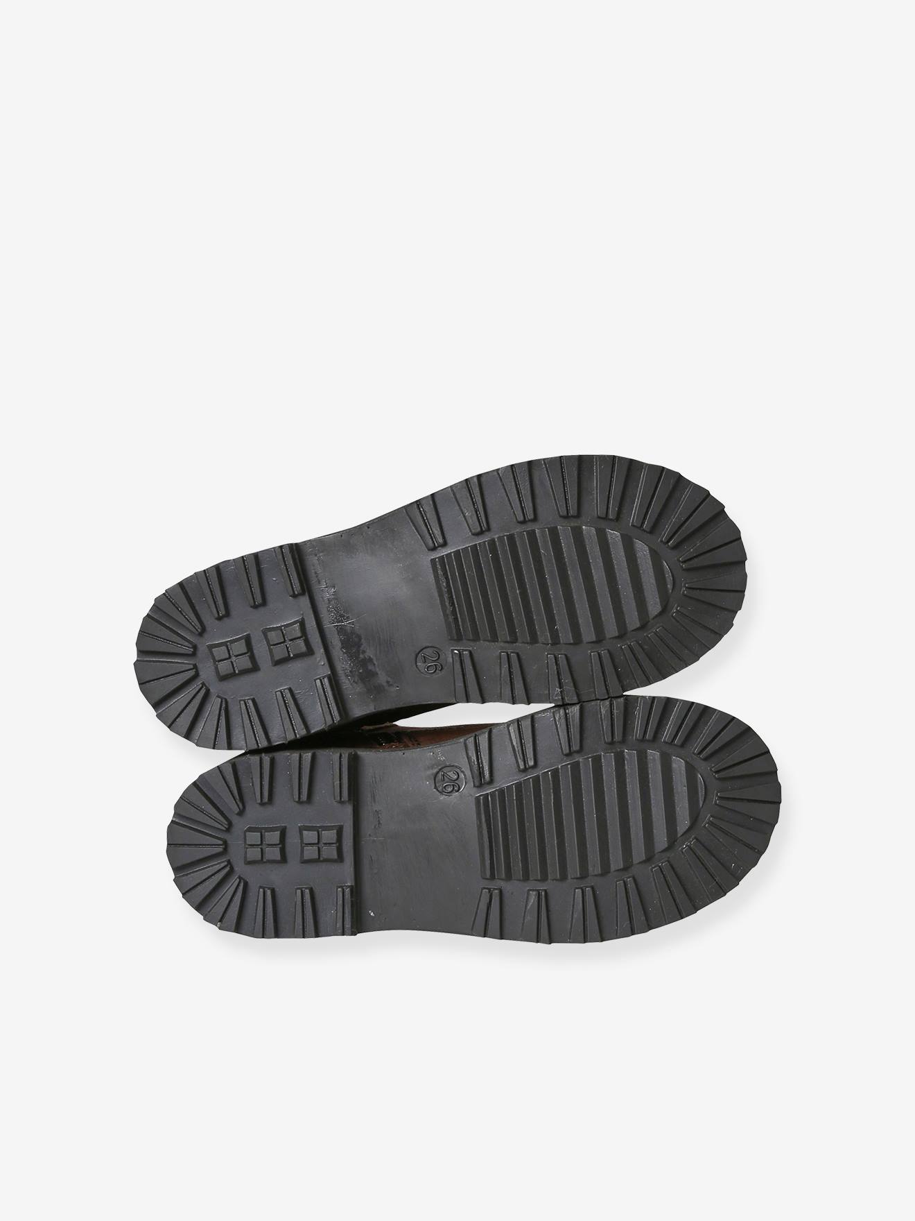 Vertbaudet Mädchen Boots mit Anziehtrick - braun