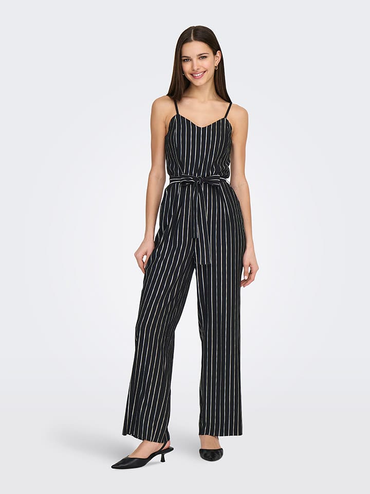 ONLY Jumpsuit in Schwarz/ Weiß günstig kaufen