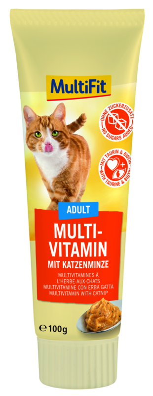 MultiFit Snacks MultiFit Paste 3x100g Multivitamin mit Katzenminze