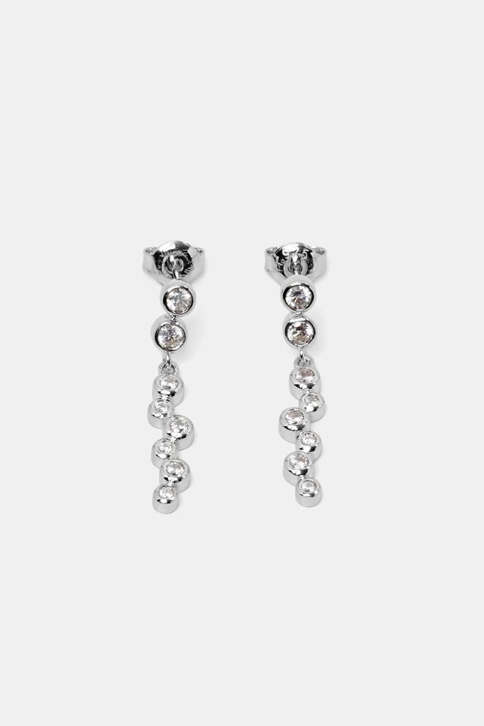 Zirkonia-Ohrringe aus Sterlingsilber