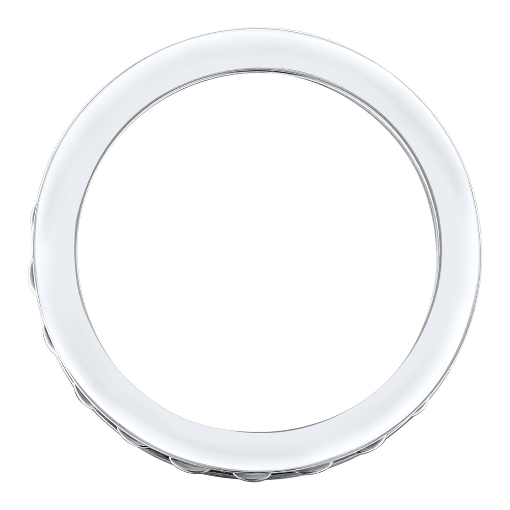 KUZZOI KUZZOI Bague Hommes bande boules tendance en argent sterling 925 Bague