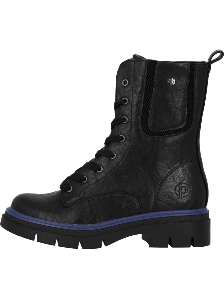 palado Schnürstiefel in black/blue günstig kaufen