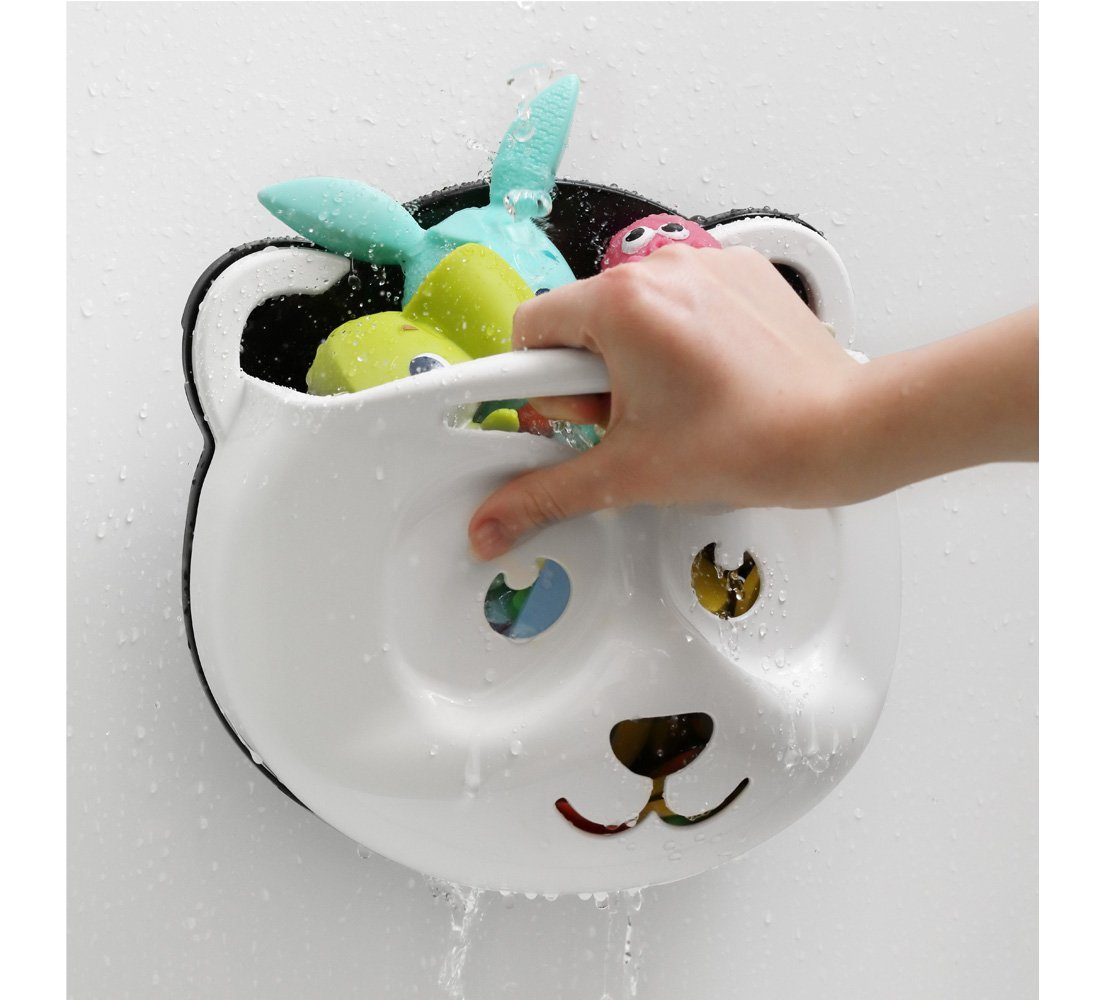 Maltex Badesitz 2 Teile Set -Badesitz Panda– Schwarz-Weiß - BABYBADESITZ+ SPIELZEUGBOX