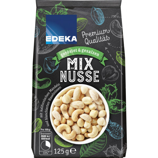 EDEKA Mix Nüsse geröstet & gesalzen 125G
