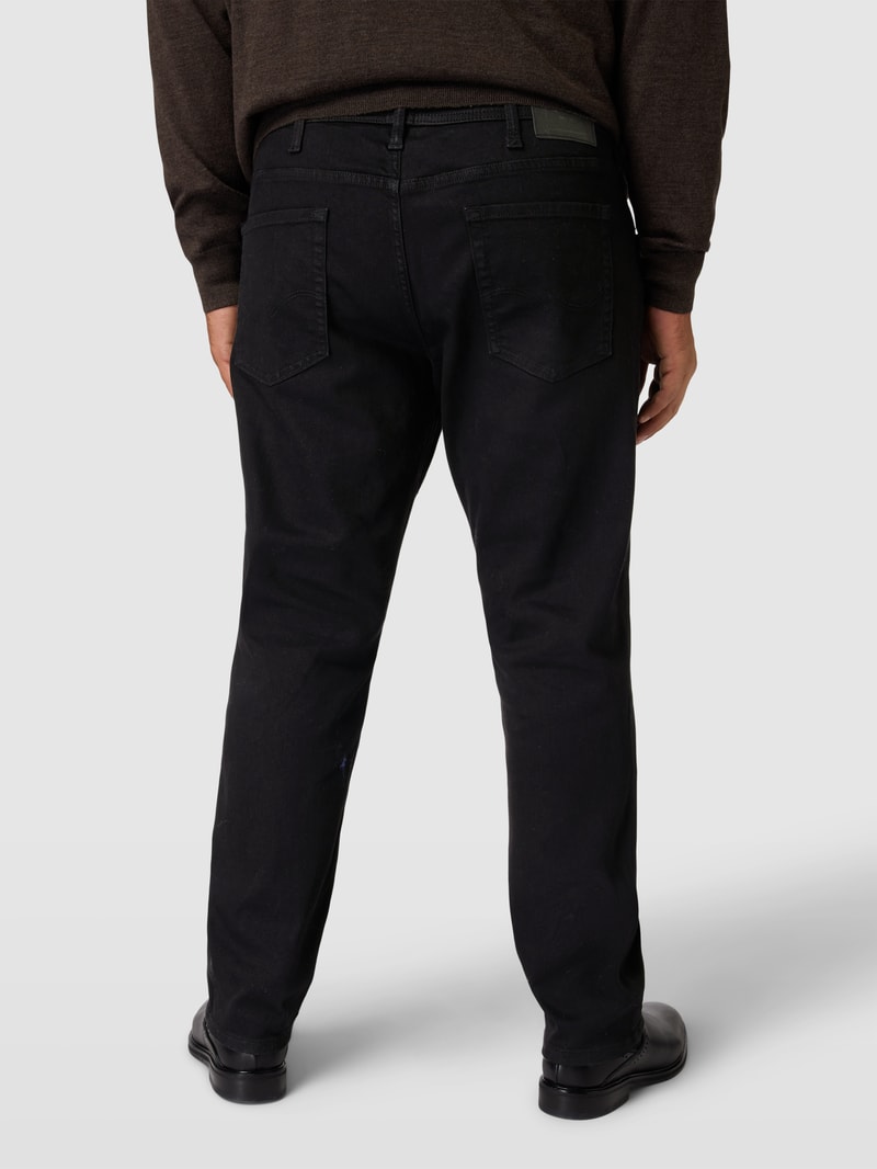 PLUS SIZE Jeans im 5-Pocket-Design Modell 'TIM' in schwarz