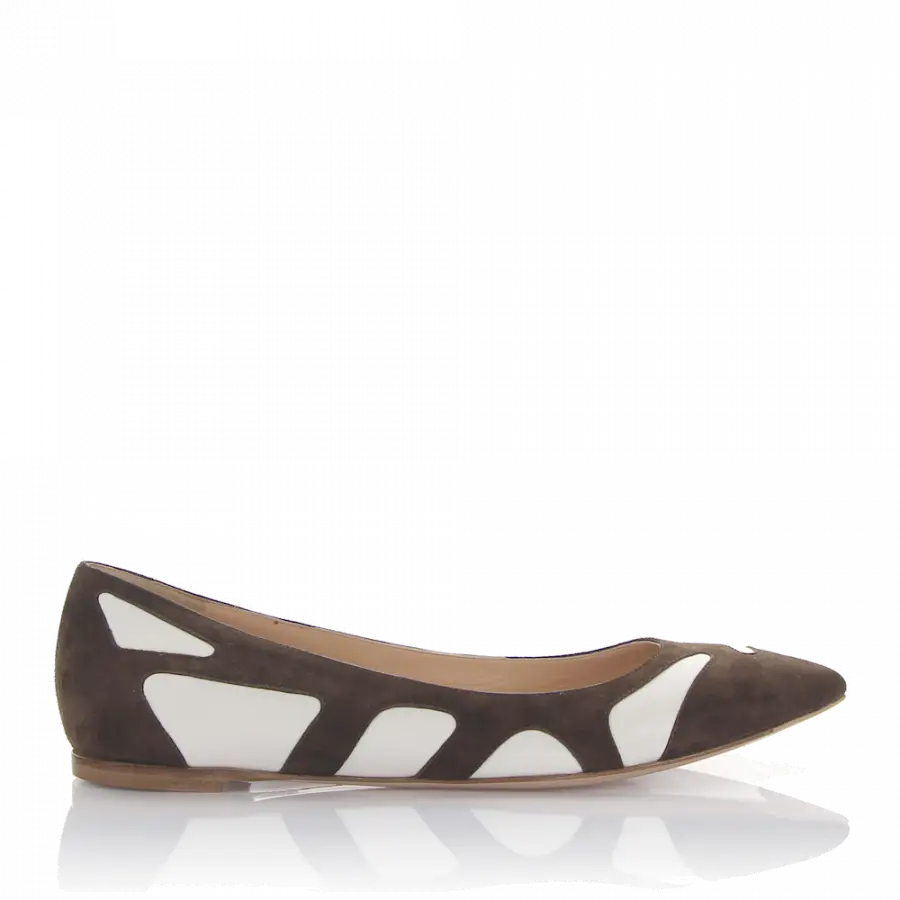Gianvito Rossi - Ballerinas G20001 Veloursleder - braun