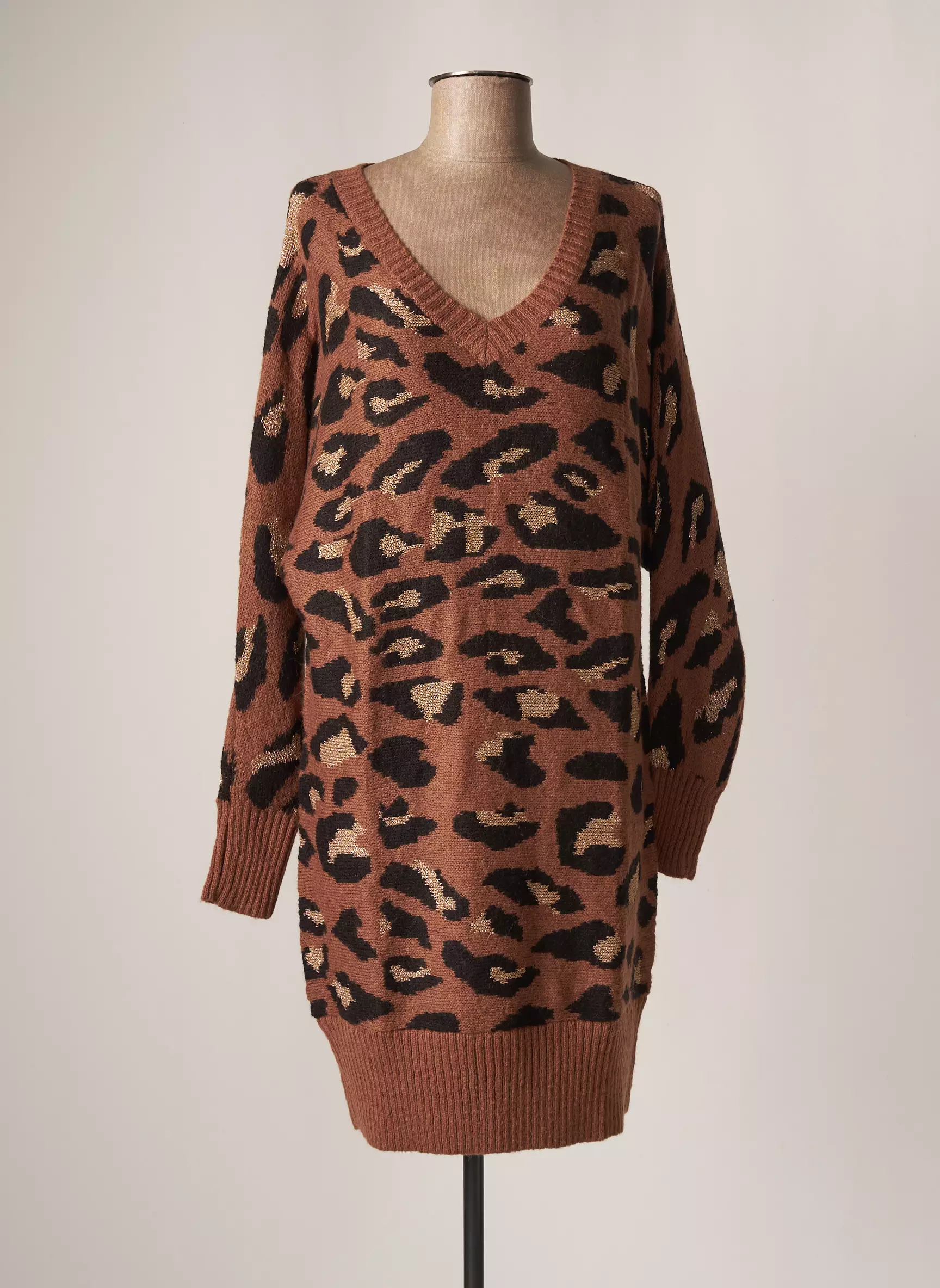Jus D Orange Robes Pulls Femme couleur marron