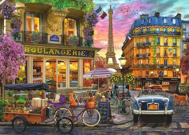 Puzzle 1000 Teile - Paris im Morgenrot