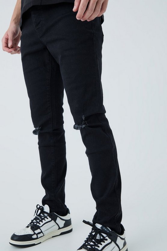 Skinny Jeans mit Riss am Knie