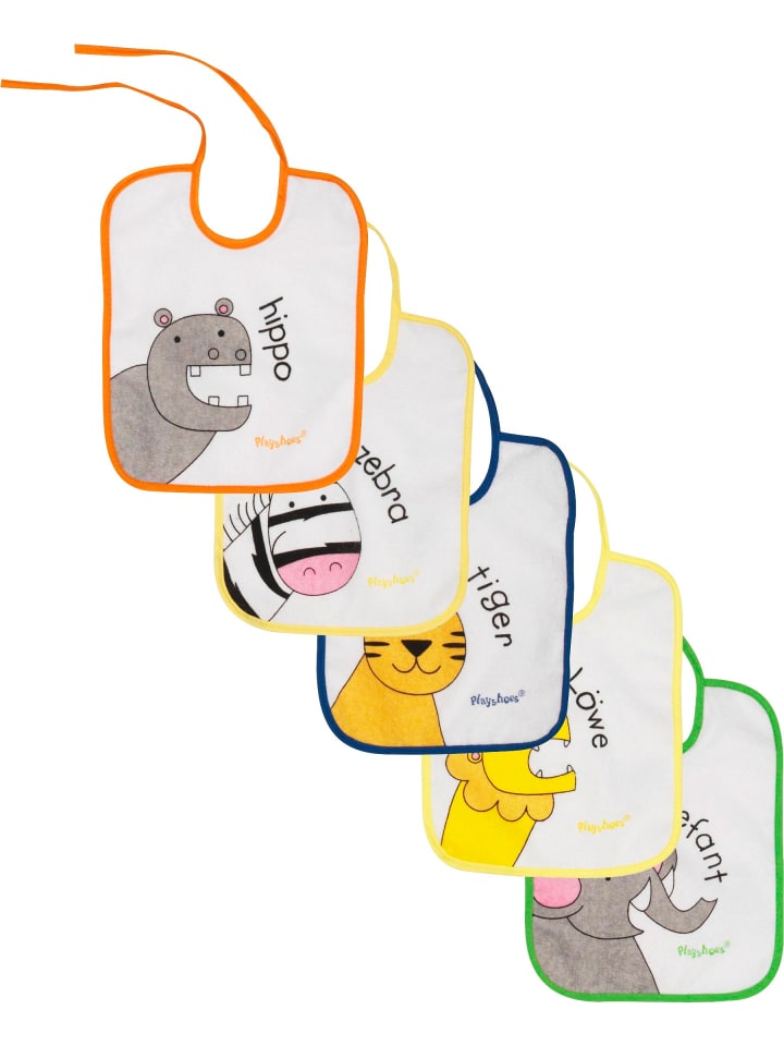 Playshoes Binde-Lätzchen 5er Pack in original günstig kaufen onesize