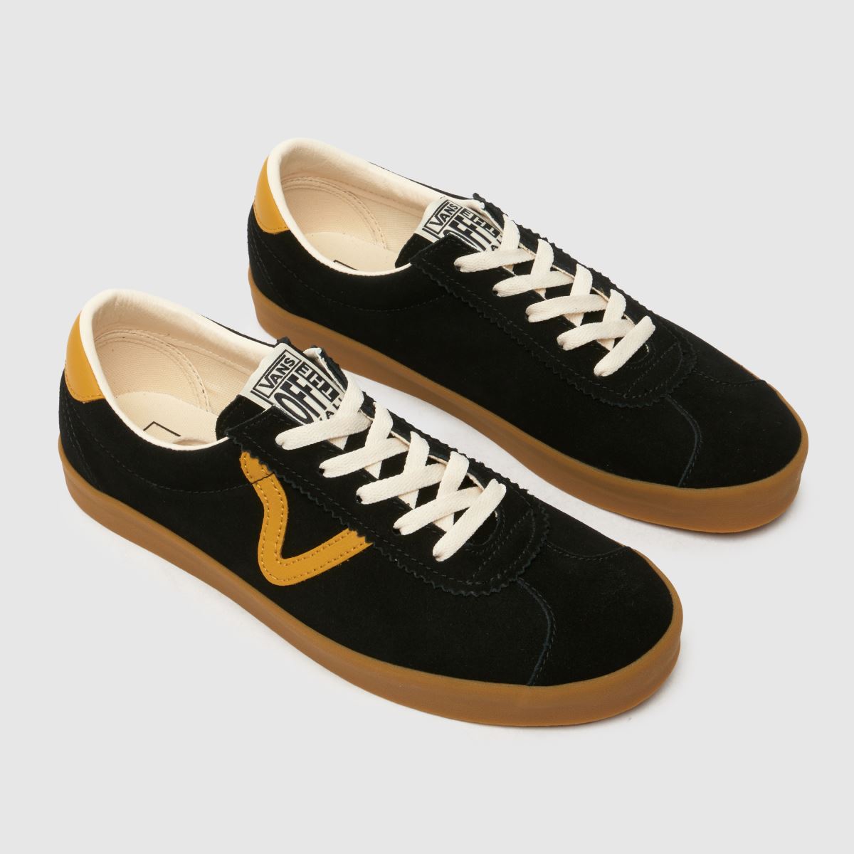 Vans Sport – Svarta, låga sneakers i flerfärgat material