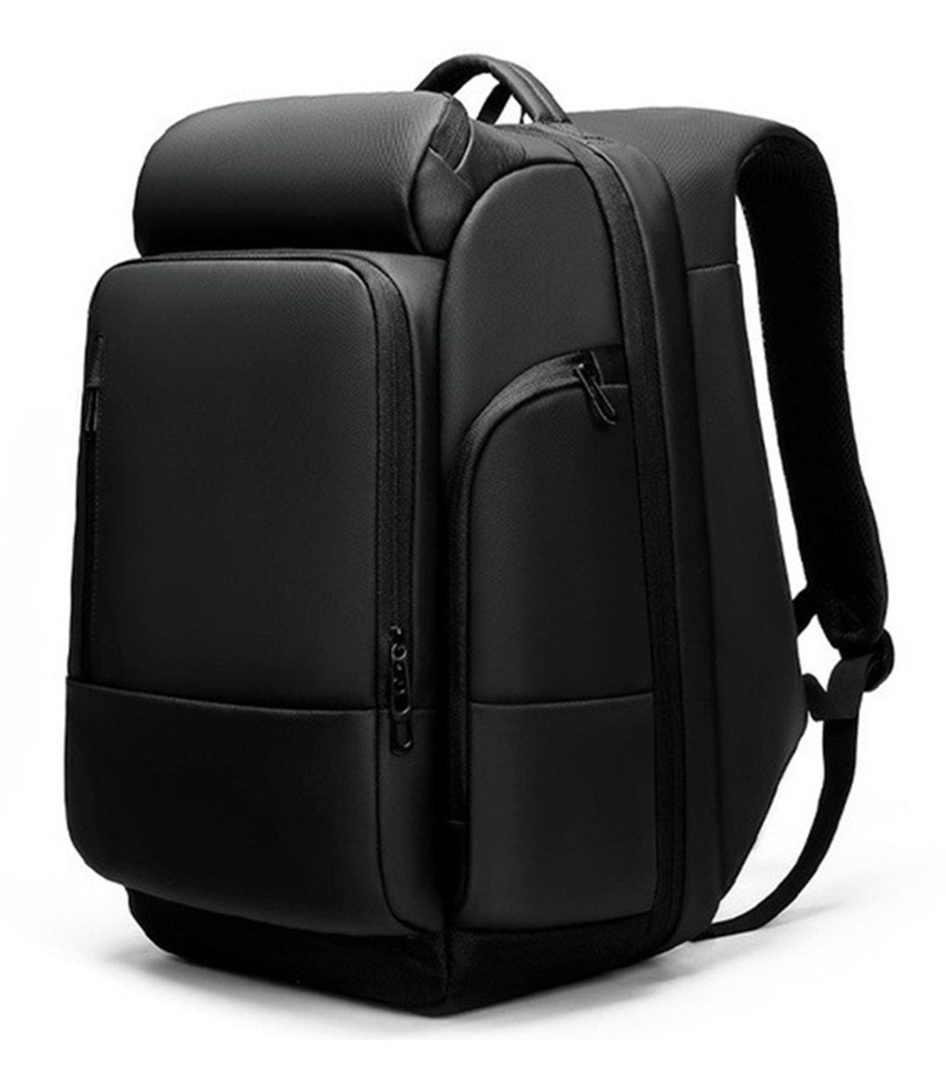REDOM Reiserucksack Laptoprucksack Laptop Rucksack Rucksäcke Freizeitrucksack Laptoptasche (Leder Reisen Notebook Laptop Tasche Schule Uni Rucksack Handgepäck, mit USB-Lade-Anschluss, Anti-Diebstahl, Schulrucksack, Sportrucksack), für Herren Damen Ju