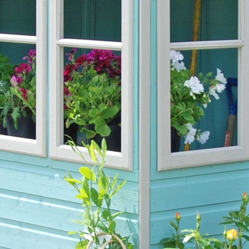 Limited Time Discount 10' x 10' Sun Pent Wooden Garden Potting Shed