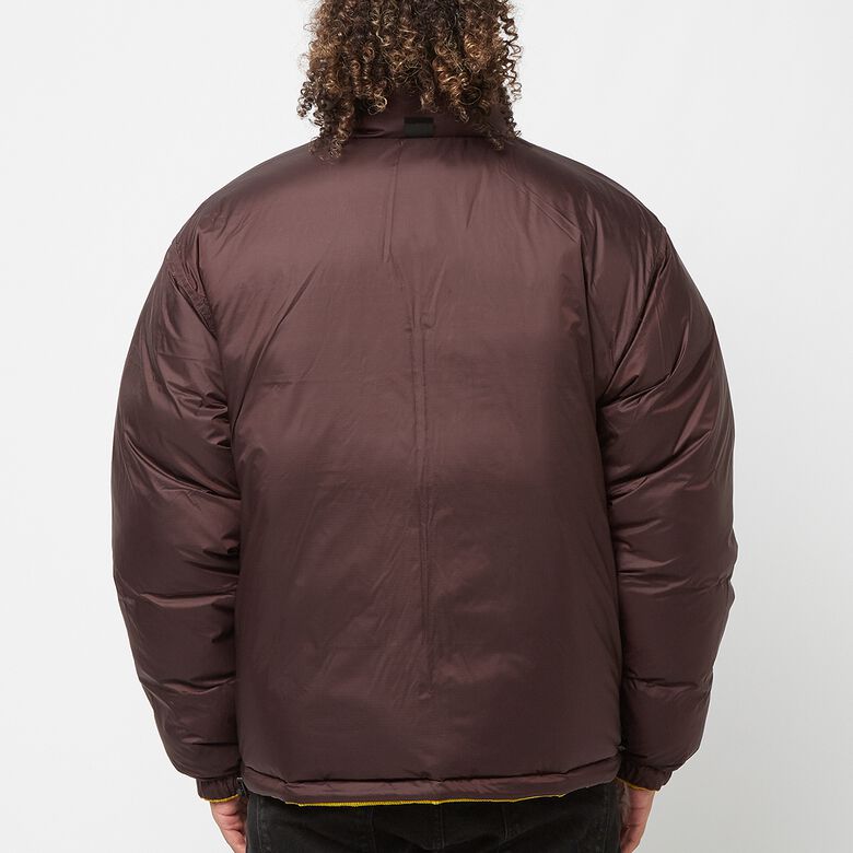The North Face Reversible Nuptse Jacket sulphur moss/coal brown