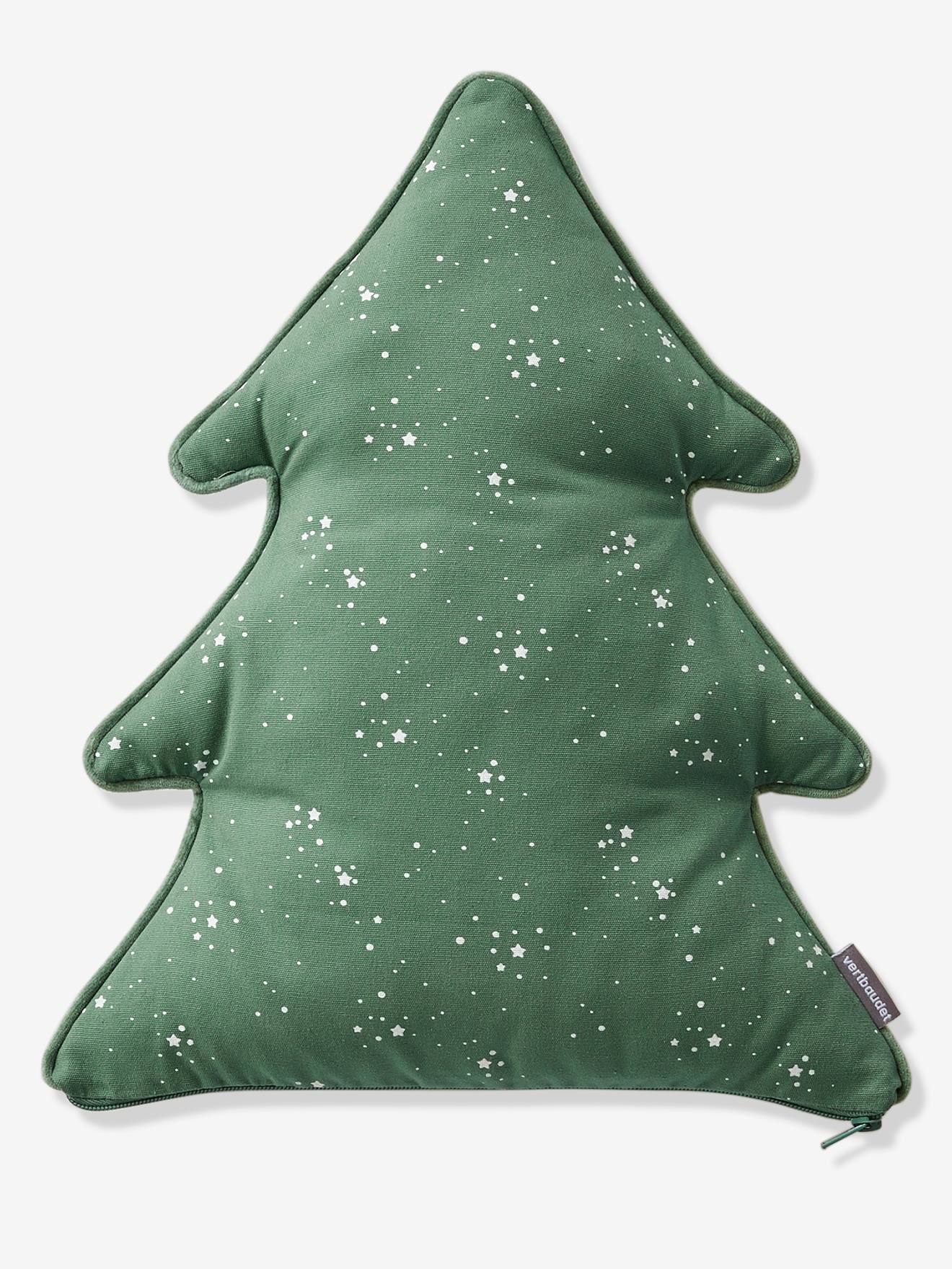 Coussin sapin personnalisable vert