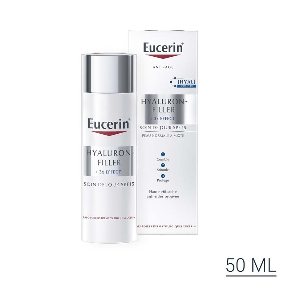 Eucerin HYALURON-FILLER + 3x EFFECT dnevna krema SPF15 za normalnu do mješovitu kožu