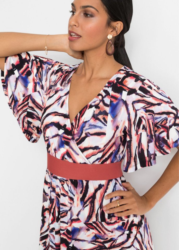 Bedrucktes Maxikleid