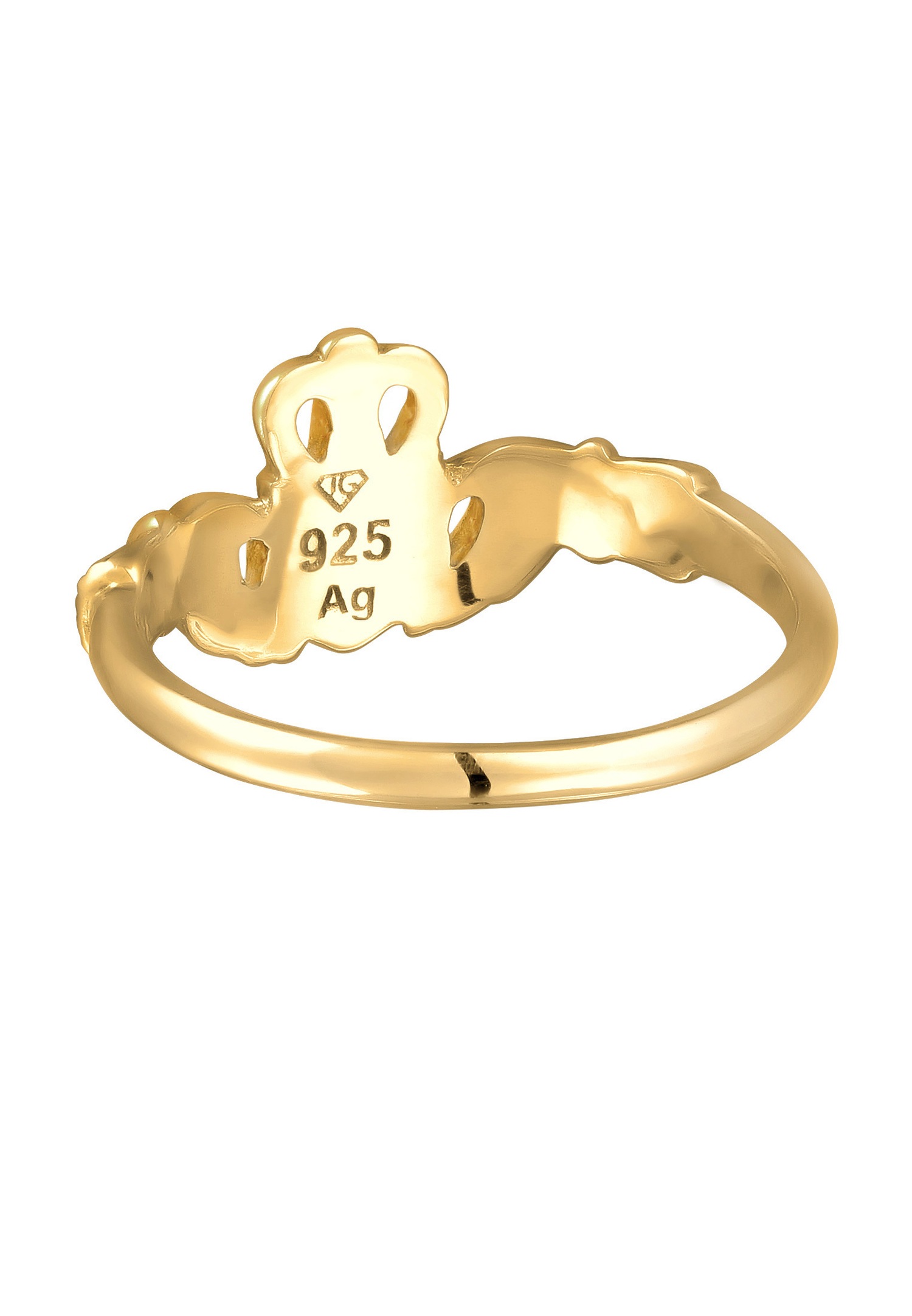 Elli női Claddagh szív alakú korona 925-ös ezüstből