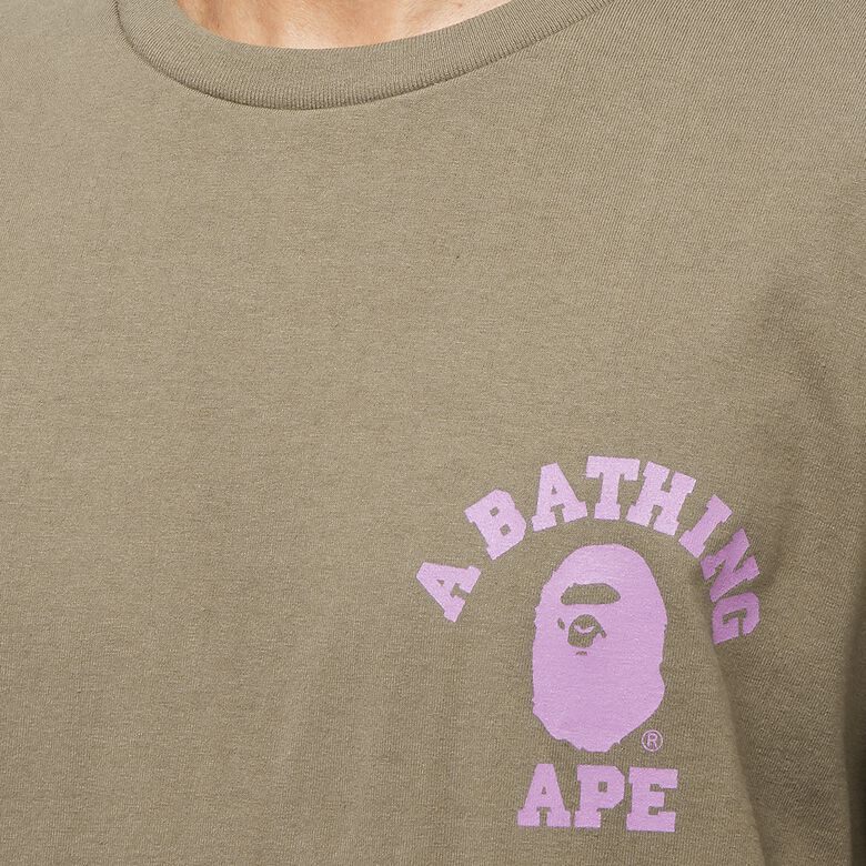 A Bathing Ape Liquid Camo College ATS Tee brown