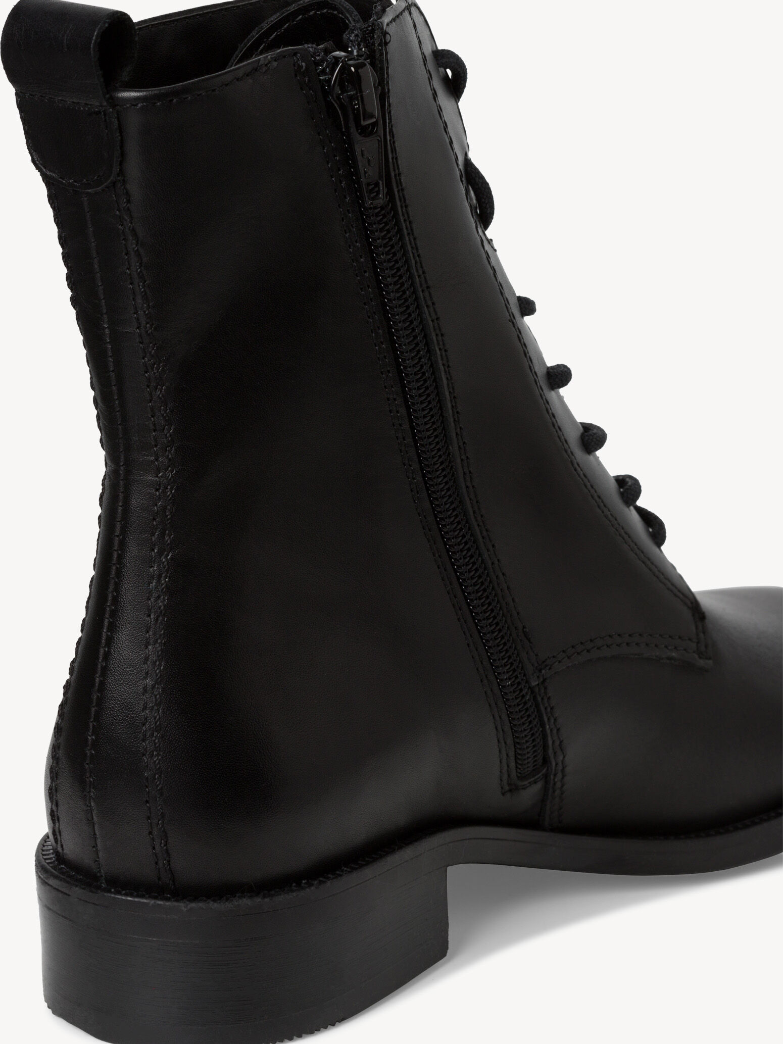 Bottine en cuir - noir