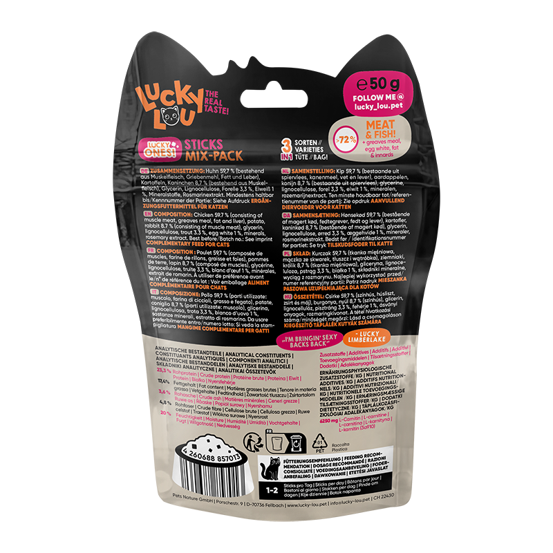 Lucky Lou Snacks Lucky Lou Lucky Ones Sticks Mixpack 8x50g