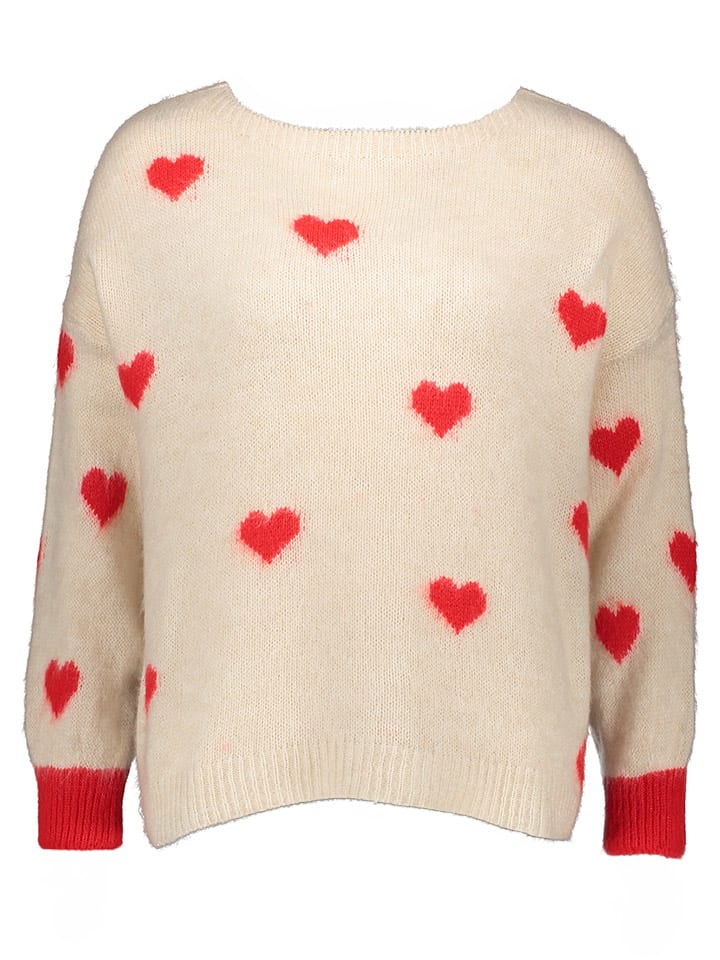 miss goodlife Pullover in Creme/ Orange günstig kaufen