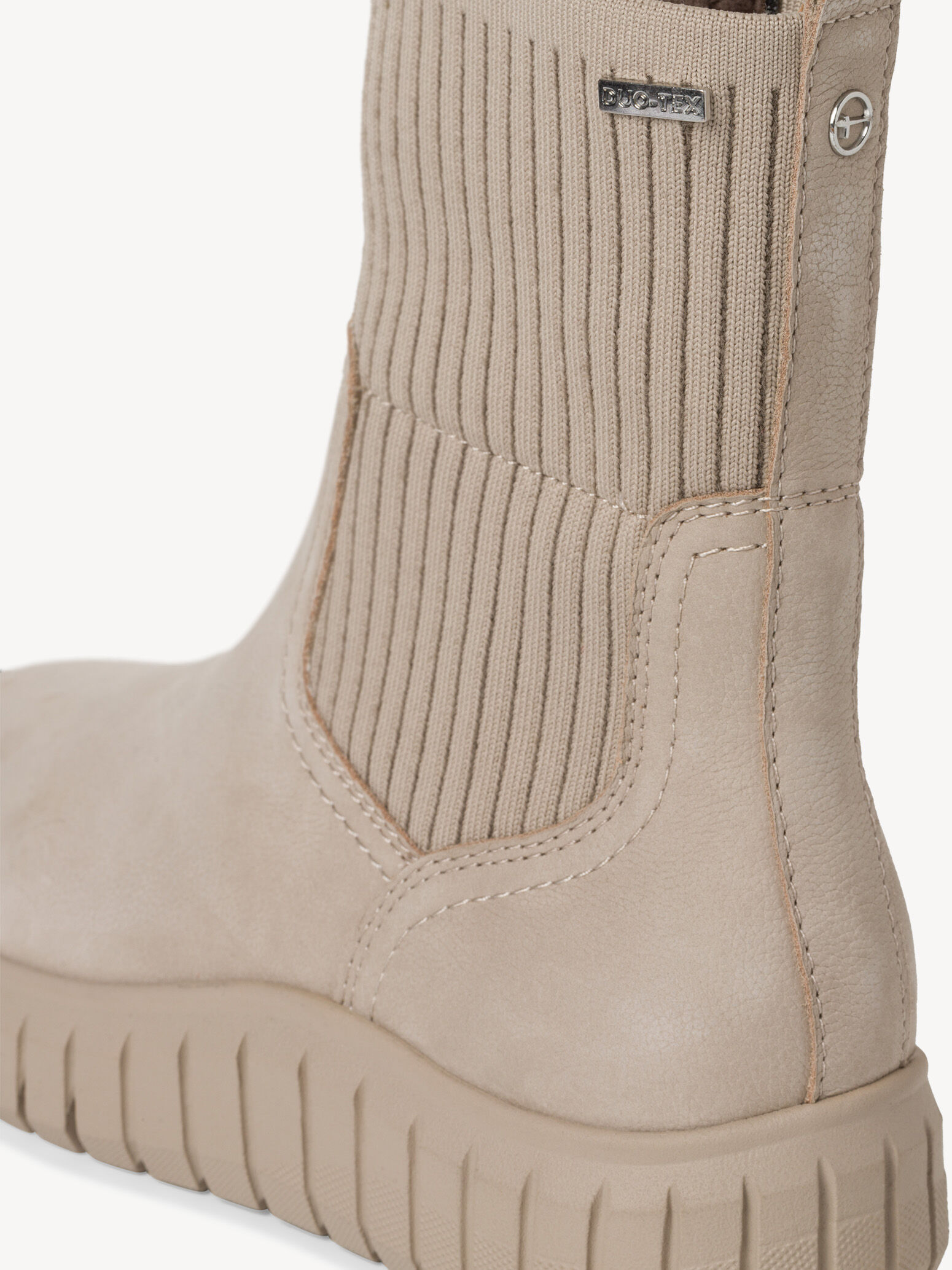 Bottine en cuir - gris