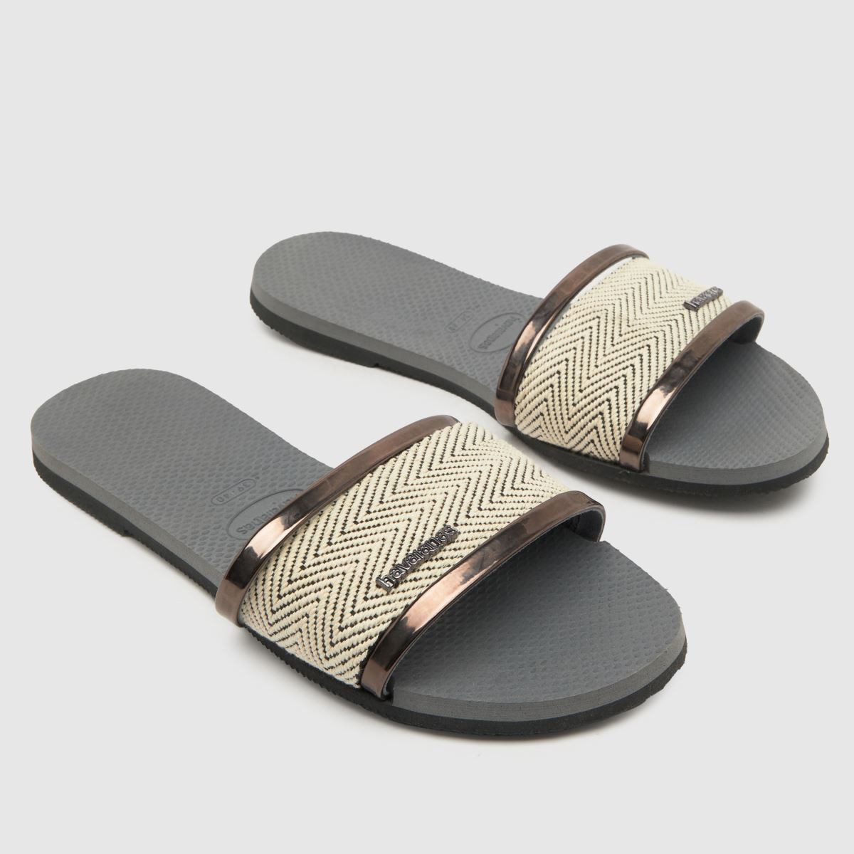 Havaianas Trancoso csúszószandál szürke színben.