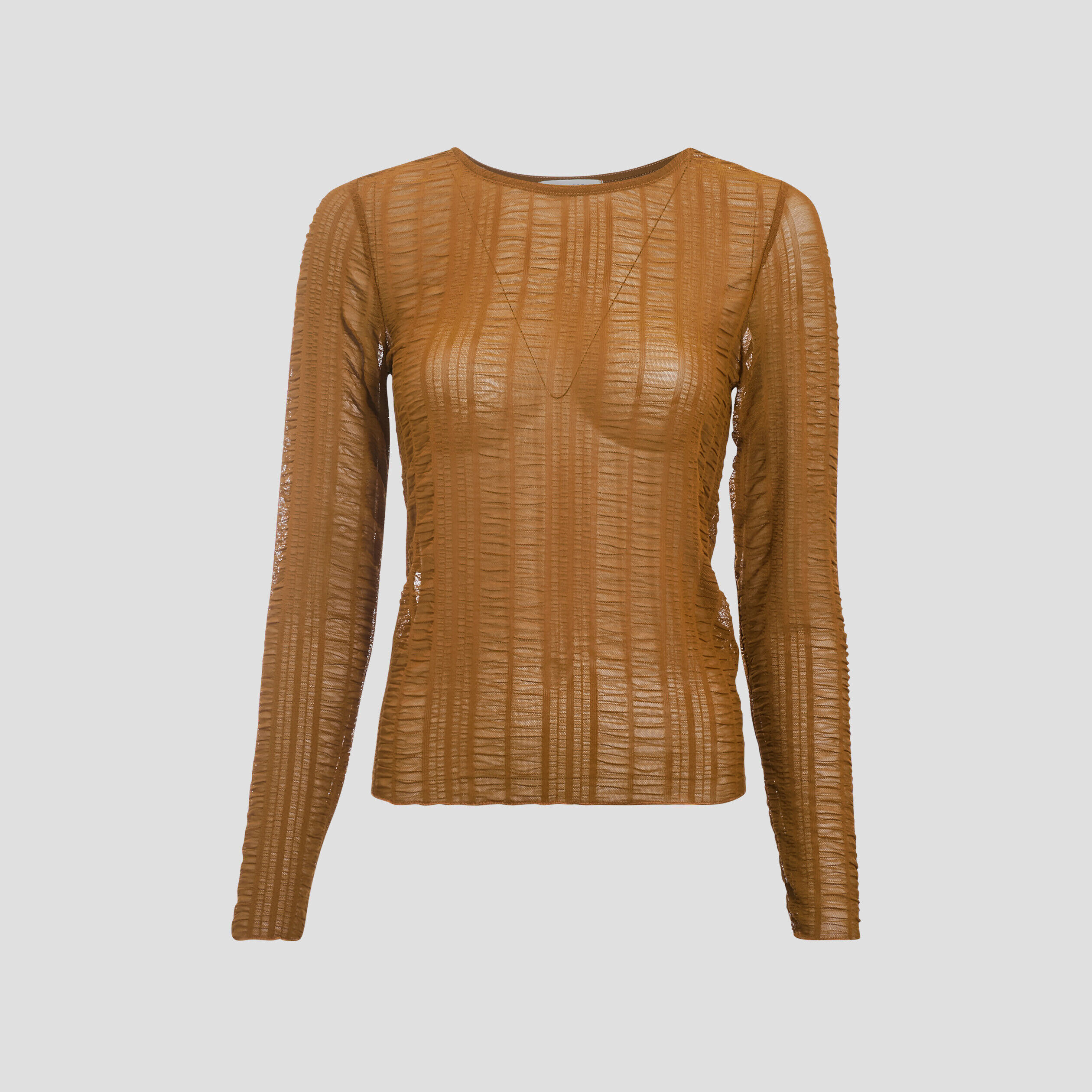 T-shirt manches longues vert olive femme | Cache Cache