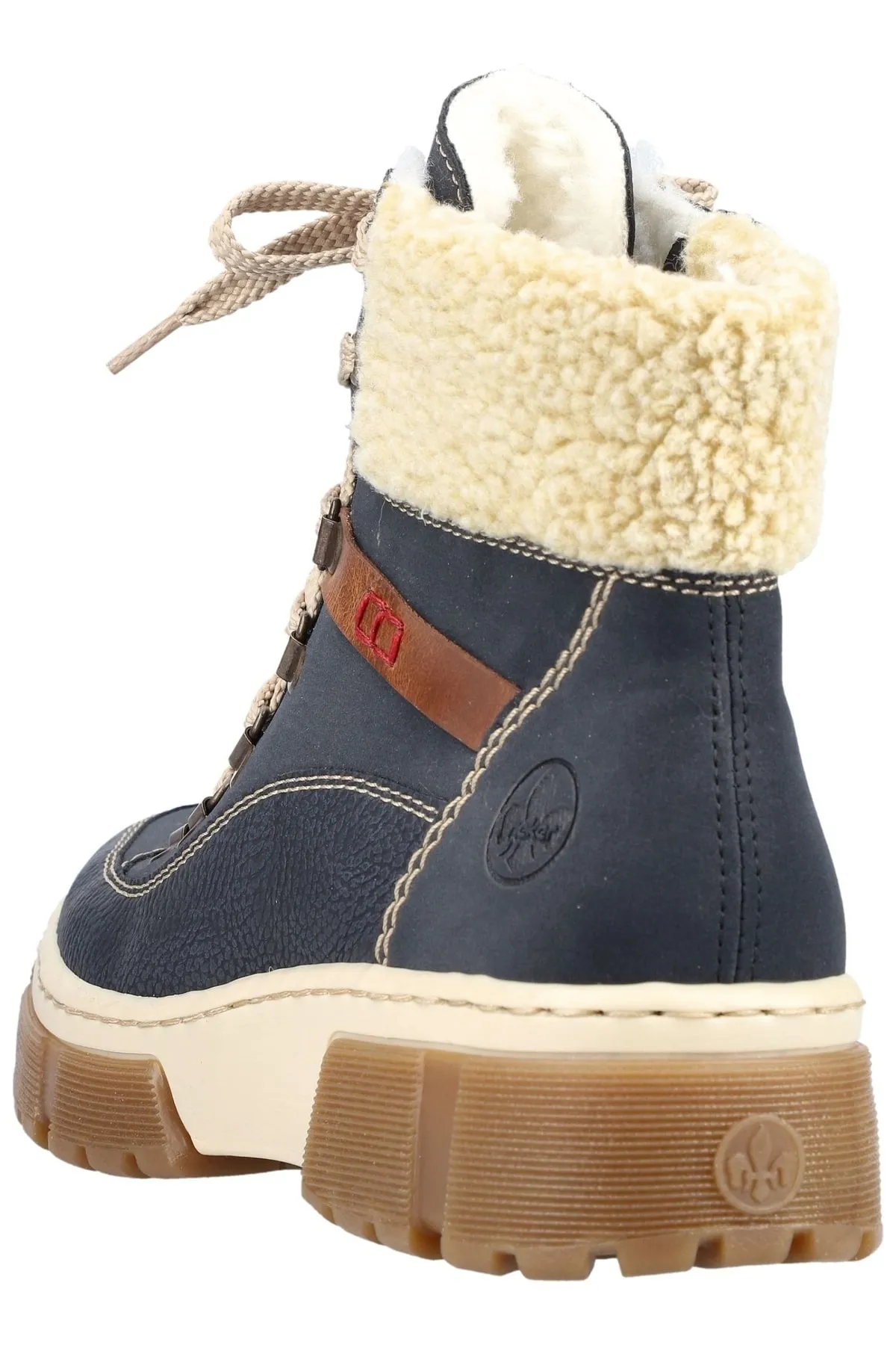 Rieker  Stiefelette - Blau - Flacher Absatz