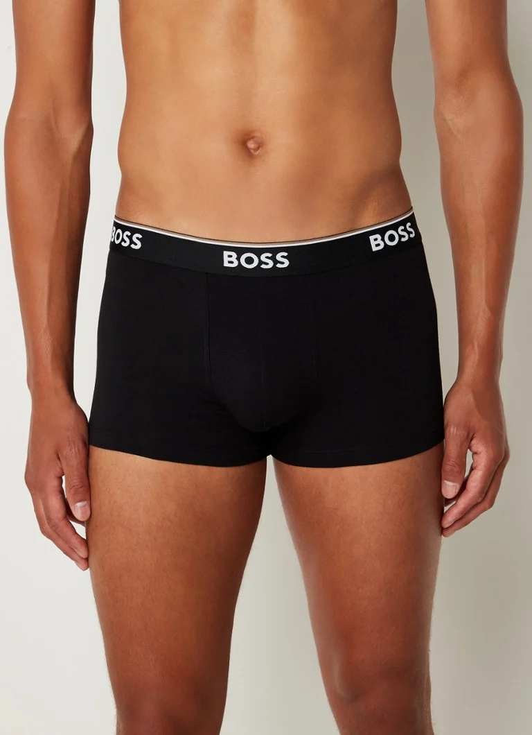 Lot de 3 boxers HUGO BOSS avec ceinture logotée