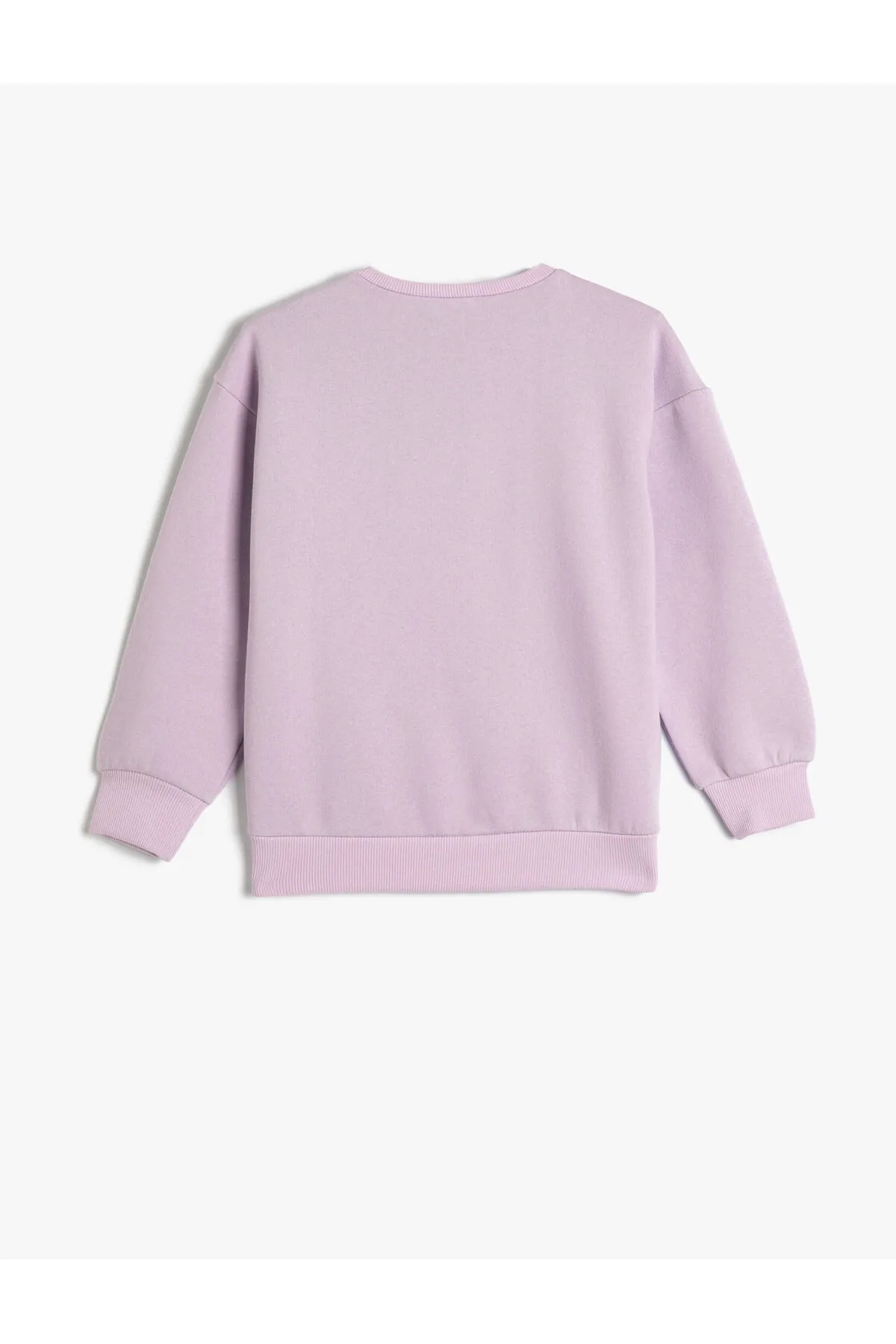 Koton  Einhorn-Sweatshirt, mit Pailletten bestickt, roségoldener Rundhalsausschnitt