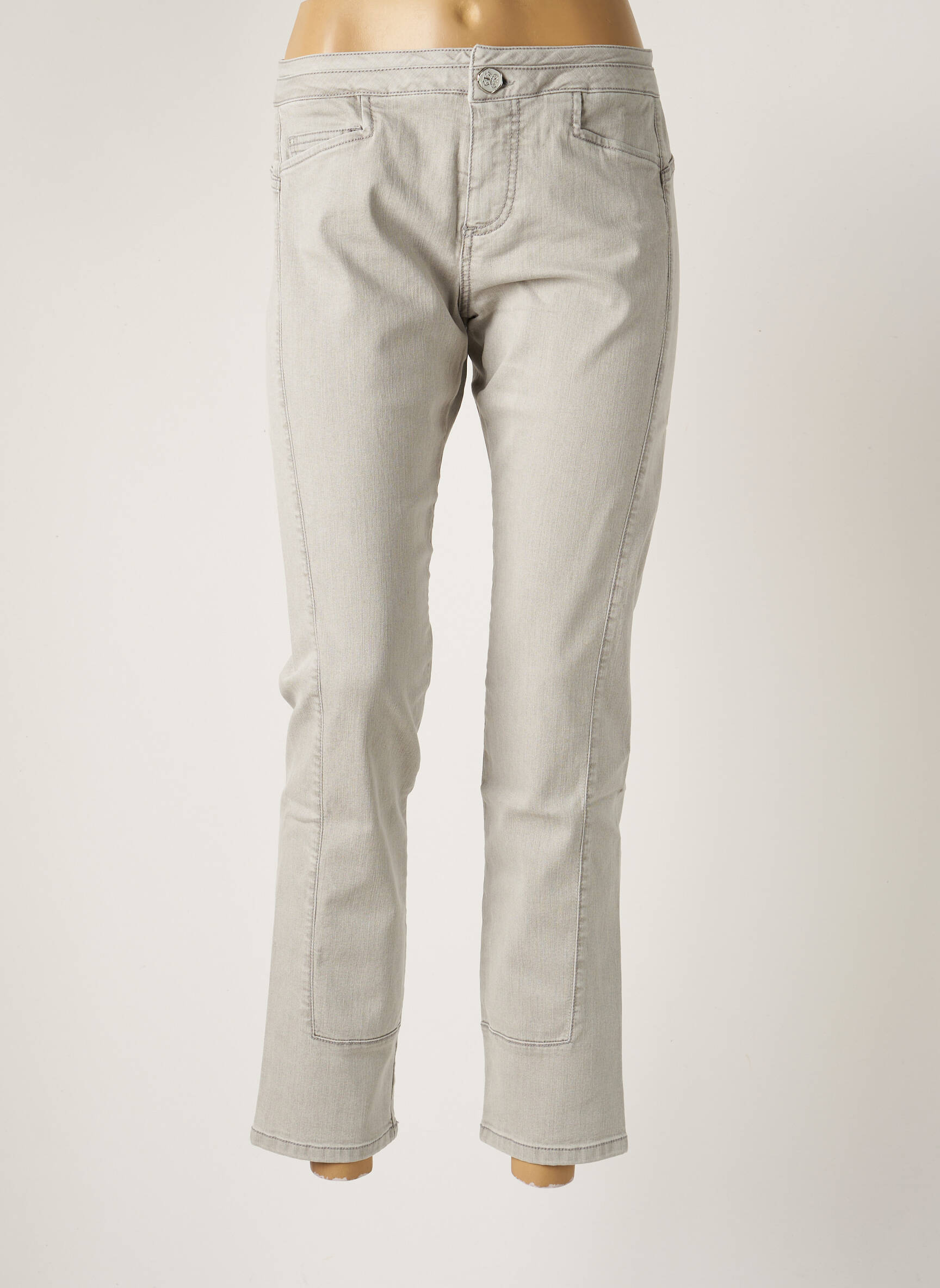 Elisa Cavaletti Jeans Coupe Slim Femme couleur gris